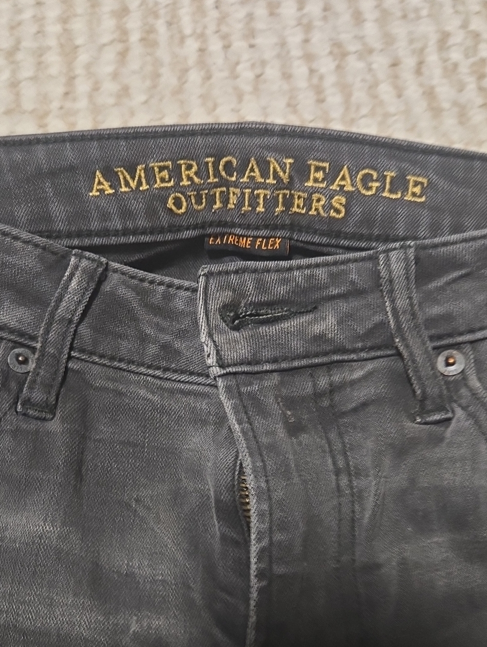 American Eagle Outfitters Men's Black Skinny Jeans